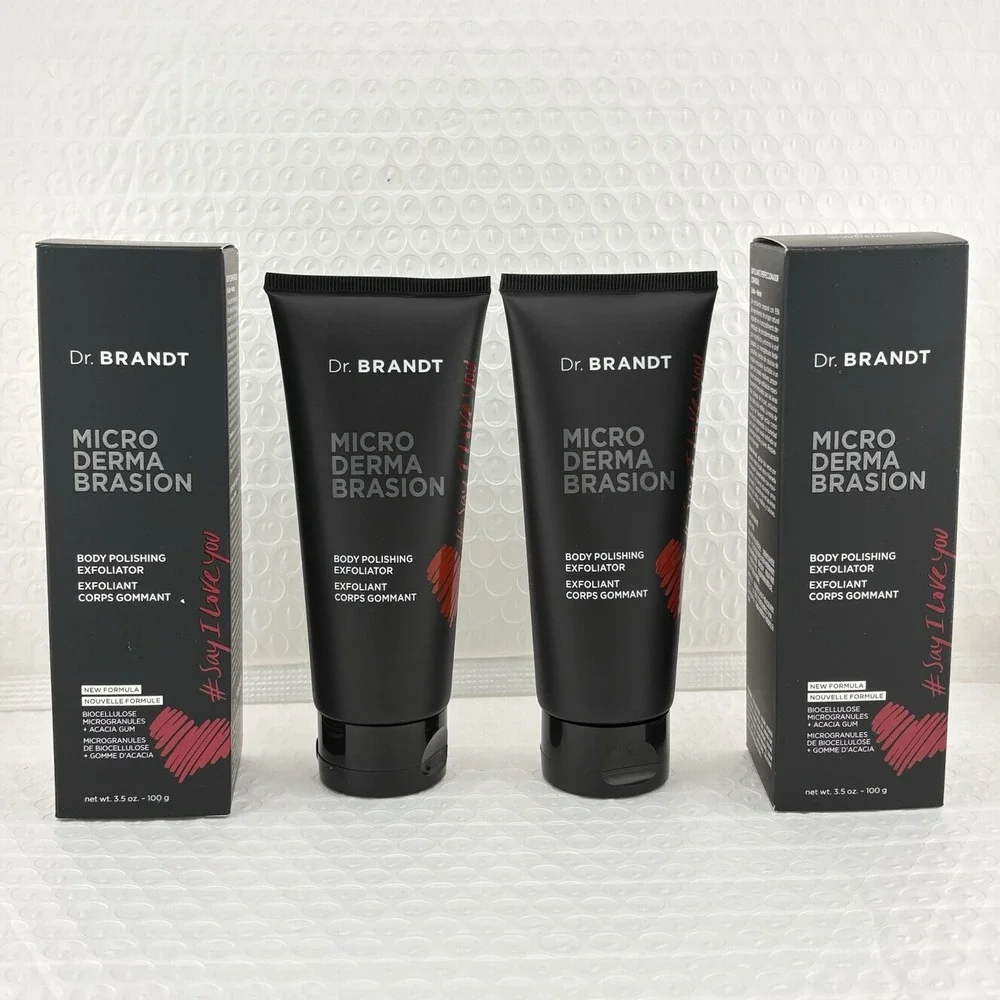 2x Dr Brandt Microdermabrasion Body Polishing Exfoliator Scrub 3.5oz New Formula